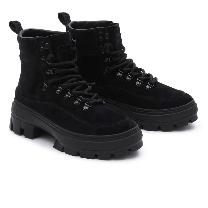 Vans Platform Shoes Women Leather Colfax Elevate MTE2 Shoes Black