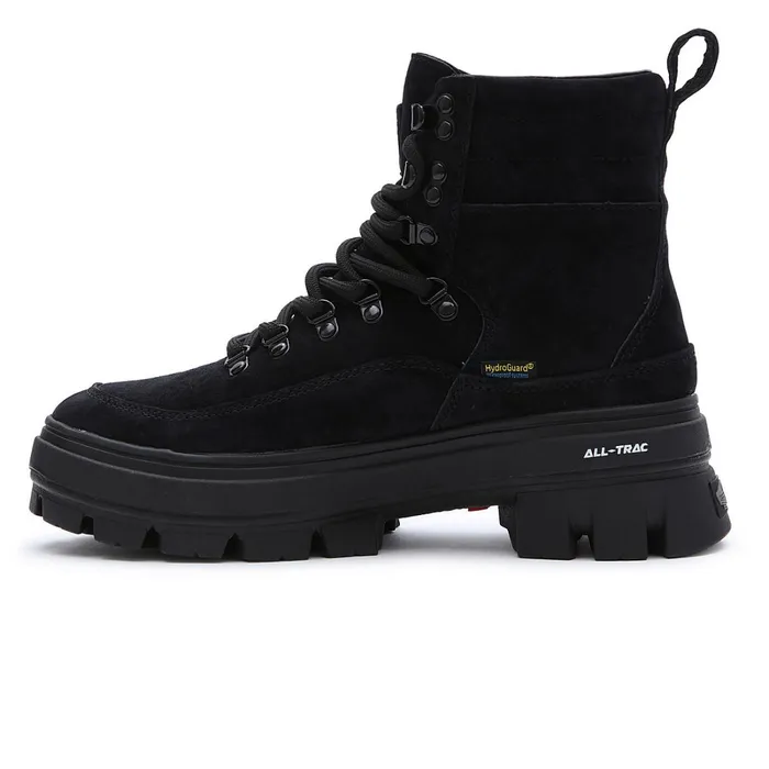 Vans Platform Shoes Women Leather Colfax Elevate MTE2 Shoes Black