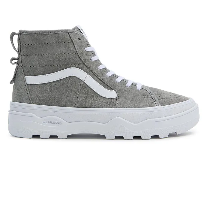 Vans Platform Shoes Women Sentry Sk8Hi Shoes Grey