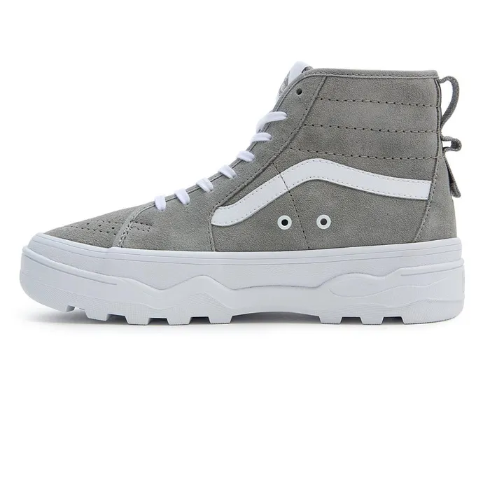 Vans Platform Shoes Women Sentry Sk8Hi Shoes Grey