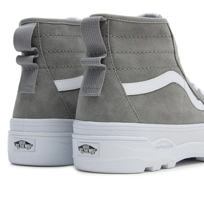 Vans Platform Shoes Women Sentry Sk8Hi Shoes Grey