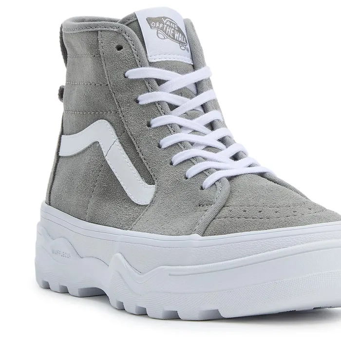 Vans Platform Shoes Women Sentry Sk8Hi Shoes Grey