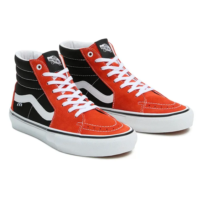 Vans Skate Shoes Men Skate Sk8Hi Shoes Red