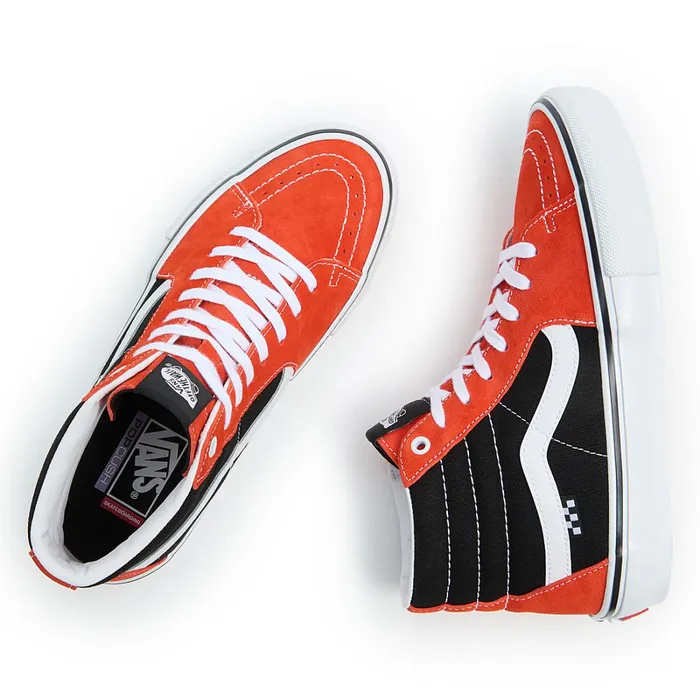 Vans Skate Shoes Men Skate Sk8Hi Shoes Red