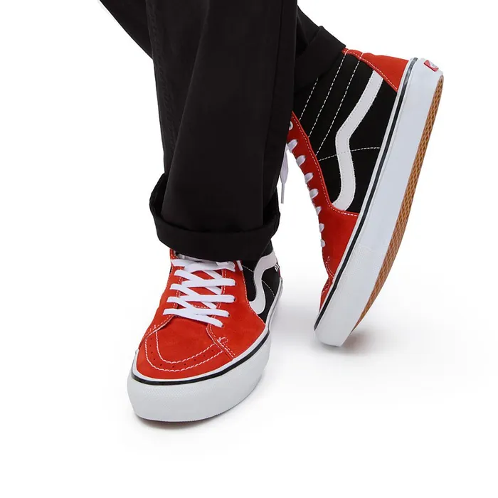 Vans Skate Shoes Men Skate Sk8Hi Shoes Red
