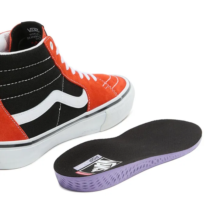 Vans Skate Shoes Men Skate Sk8Hi Shoes Red