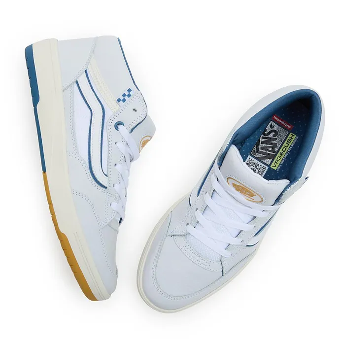Vans Skate Shoes Men Zahba Mid Shoes White