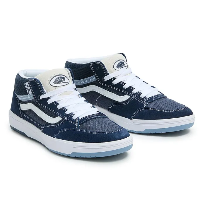 Vans Skate Shoes Women Zahba Mid Shoes Blue