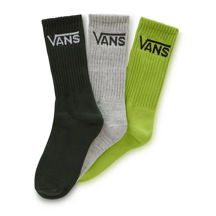 Vans Socks Men Classic Crew Socks 3 Pairs Green