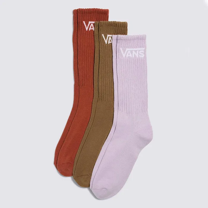 Vans Socks Men Classic Crew Socks 3 Pairs Red