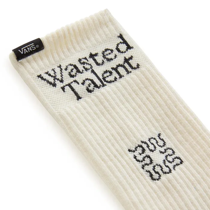 Vans Socks Men X Wasted Talent Check Crew Socks 1 Pair White