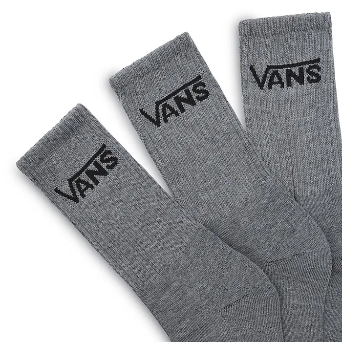 Vans Socks Women Classic Crew Socks 3 Pairs Grey