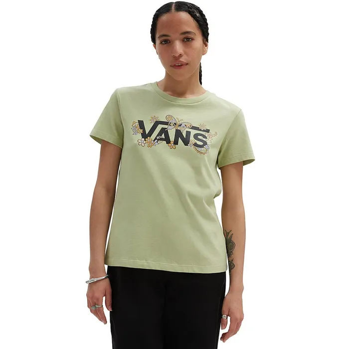 Vans Tshirts and Tops Women Trippy Paisley Crew TShirt Green