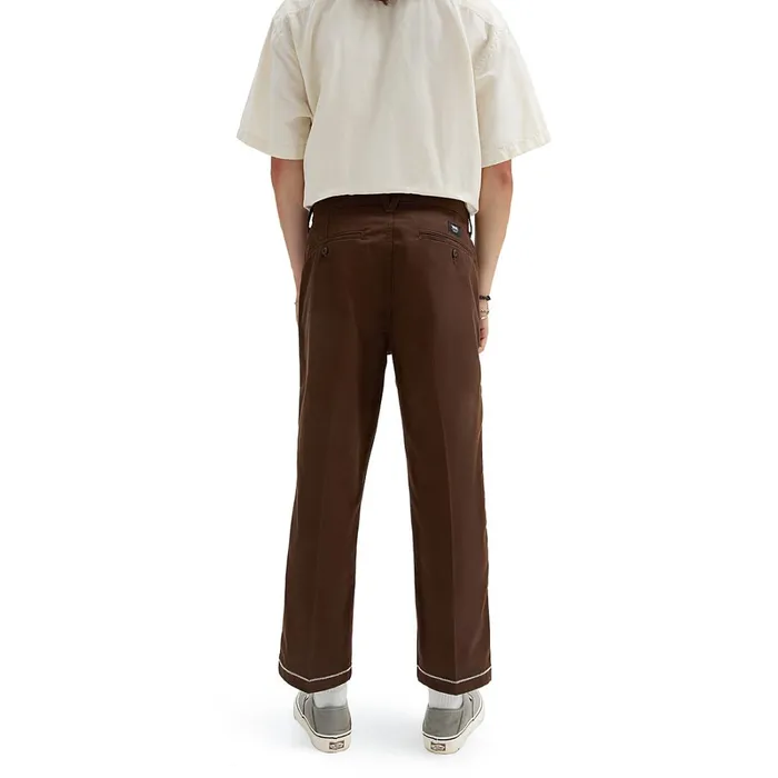 Vans Trousers and Jeans Men Michael February Authentic Relaxed Cropped Chino Trousers Brown