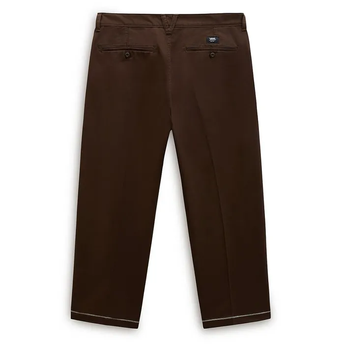 Vans Trousers and Jeans Men Michael February Authentic Relaxed Cropped Chino Trousers Brown