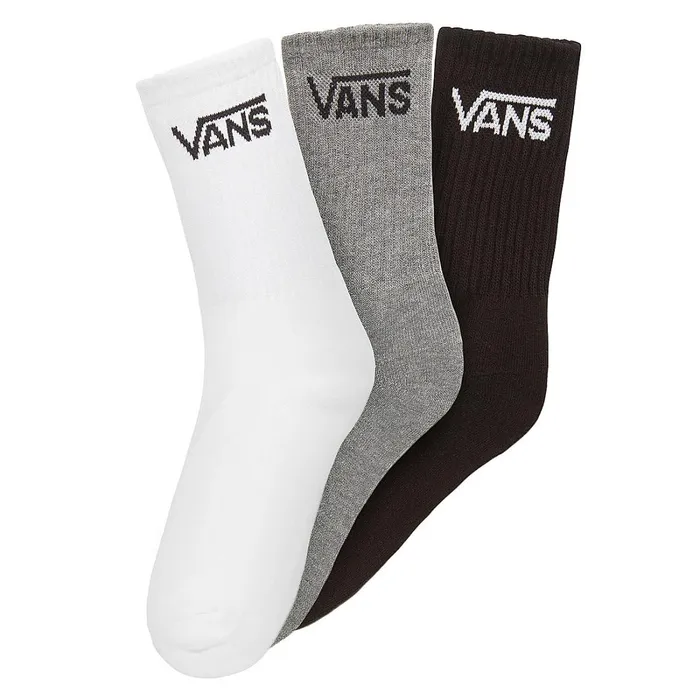 Vans View All Kids Classic Crew 3 Pairs 814 Years Black Grey