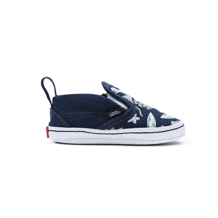 Vans View All Kids Infant SlipOn Hook And Loop Crib Shoes 01 Year Blue