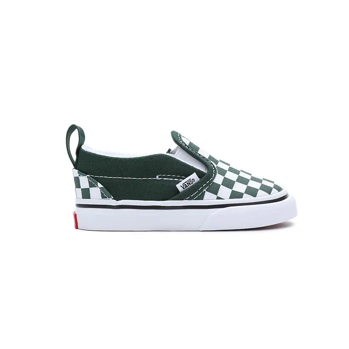 Vans View All Kids Toddler Checkerboard SlipOn Hook And Loop Shoes 14 Years Green