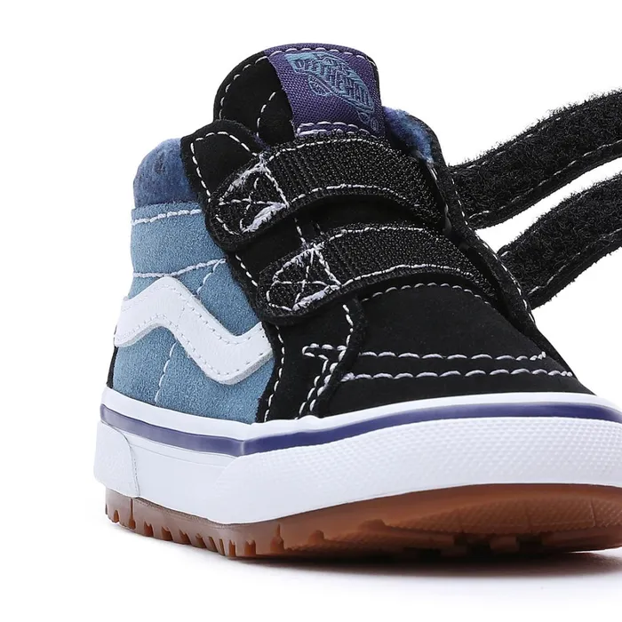 Vans View All Kids Toddler Paisley Sk8Mid Reissue MTE1 Hook And Loop Shoes 14 Years Blue Black