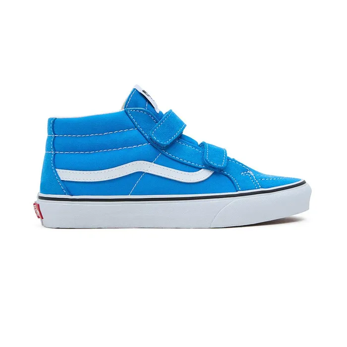 Vans View All Kids Youth Sk8Mid Reissue Hook And Loop Shoes 814 Years Blue