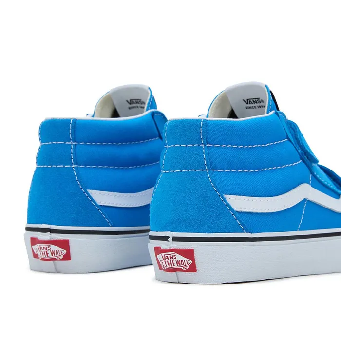 Vans View All Kids Youth Sk8Mid Reissue Hook And Loop Shoes 814 Years Blue