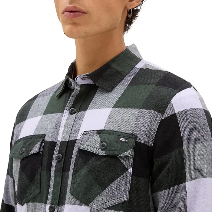 Vans View All Men Box Flannel Long Sleeve Buttondown Shirt Multicolour