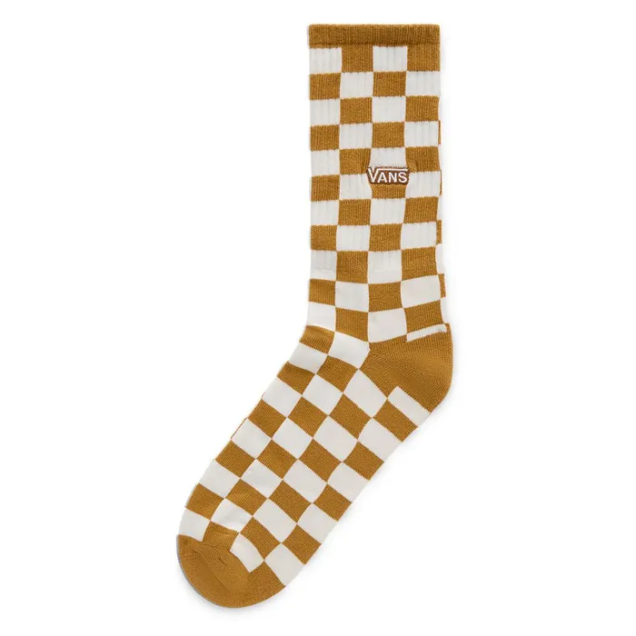 Vans View All Men Checkerboard Crew Socks 1 Pair Brown