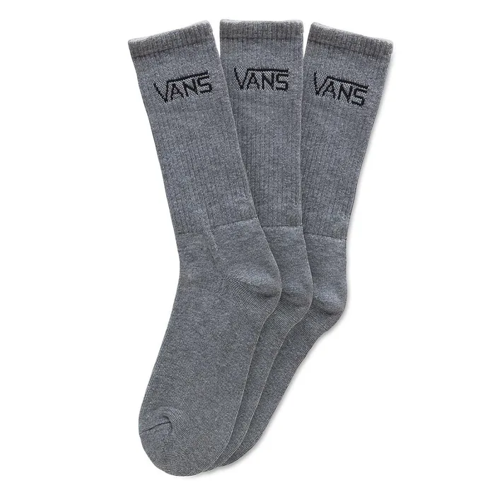 Vans View All Men Classic Crew Socks 3 Pair PK Grey