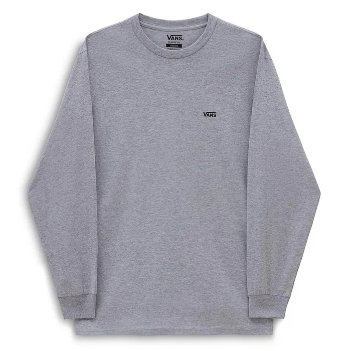 Vans View All Men Left Chest Hit Long Sleeve Tshirt Grey