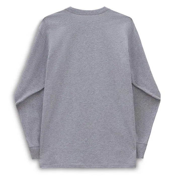 Vans View All Men Left Chest Hit Long Sleeve Tshirt Grey