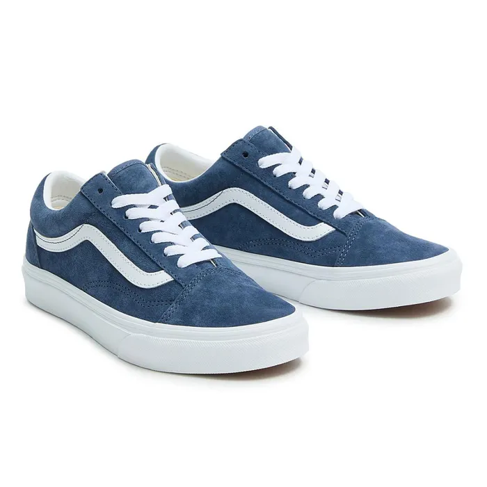 Vans View All Men Old Skool Pig Suede Shoes Blue