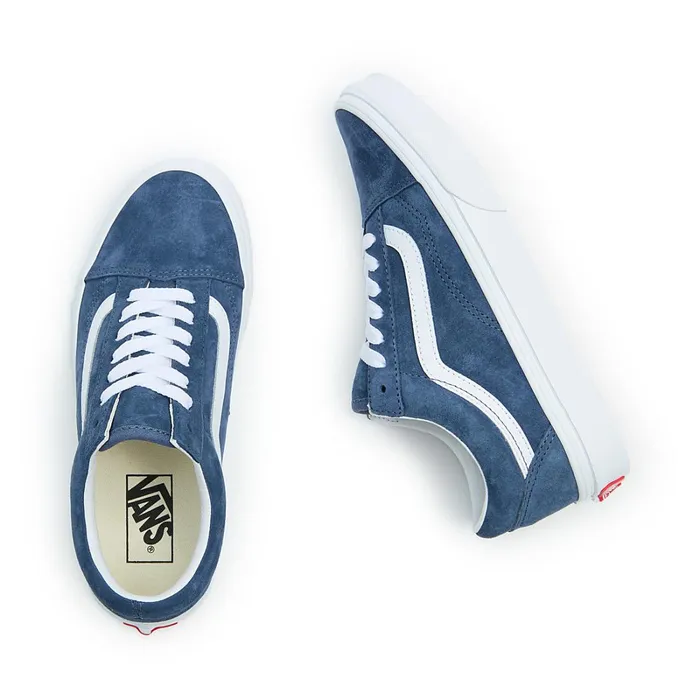 Vans View All Men Old Skool Pig Suede Shoes Blue