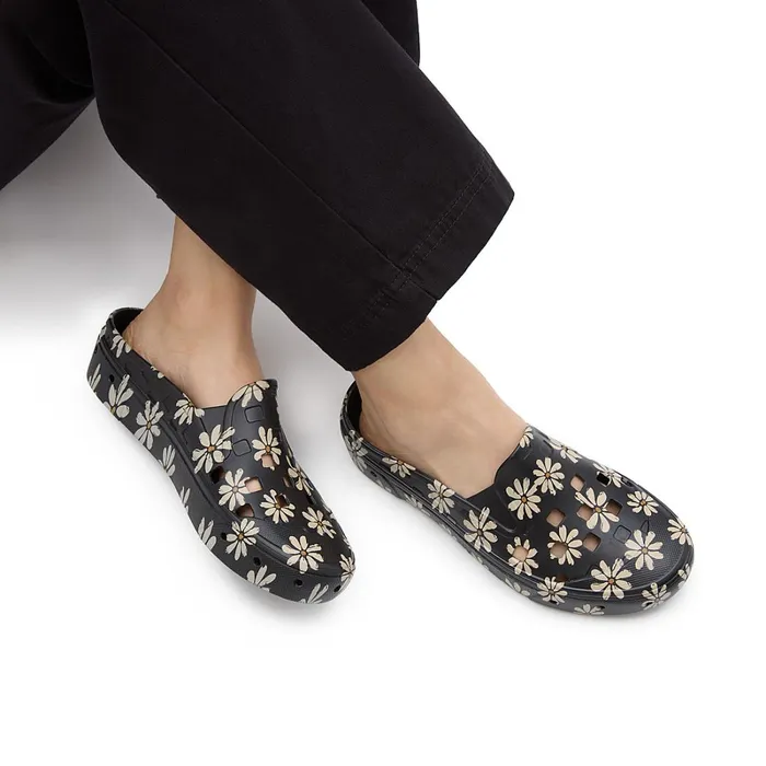 Vans View All Men Painted Natural SlipOn Mule TRK Shoes Black