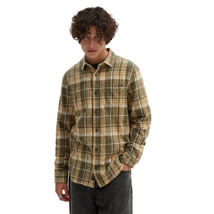 Vans View All Men Peddington Long Sleeve Shirt Green