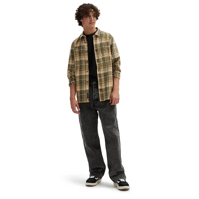 Vans View All Men Peddington Long Sleeve Shirt Green