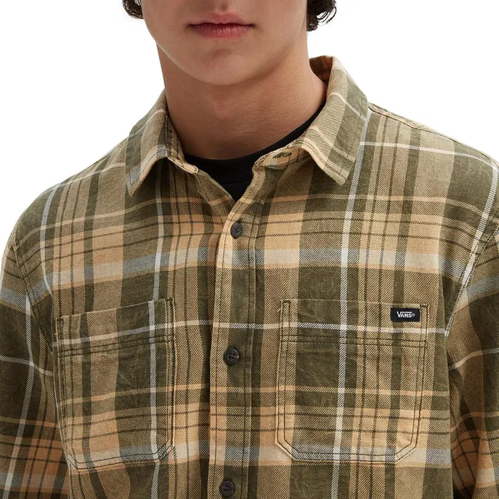 Vans View All Men Peddington Long Sleeve Shirt Green