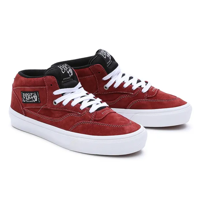Vans View All Men Pig Suede Skate Half Cab 03992 Shoes Red