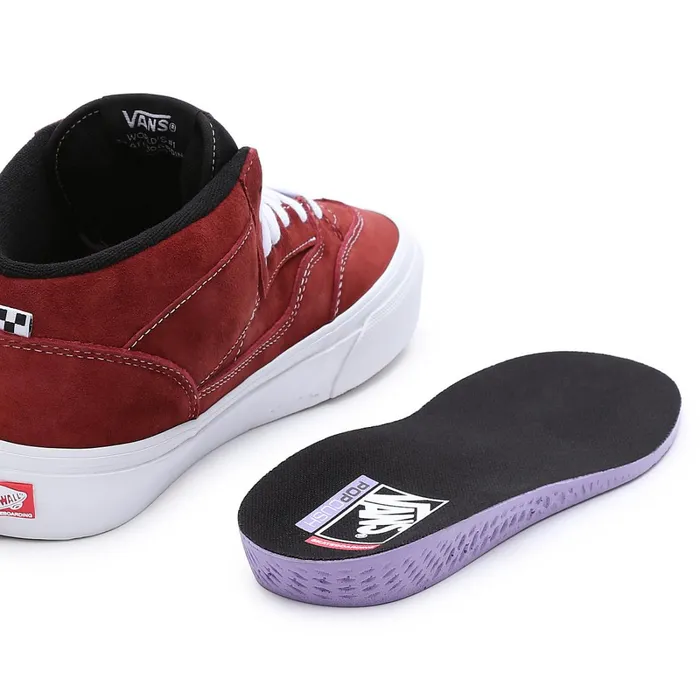 Vans View All Men Pig Suede Skate Half Cab 03992 Shoes Red