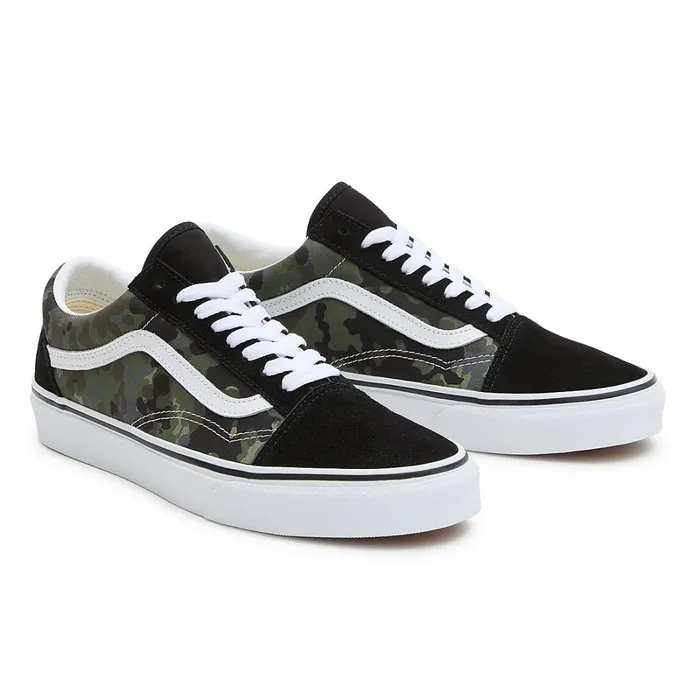 Vans View All Men Rain Camo Old Skool Shoes Green Grey