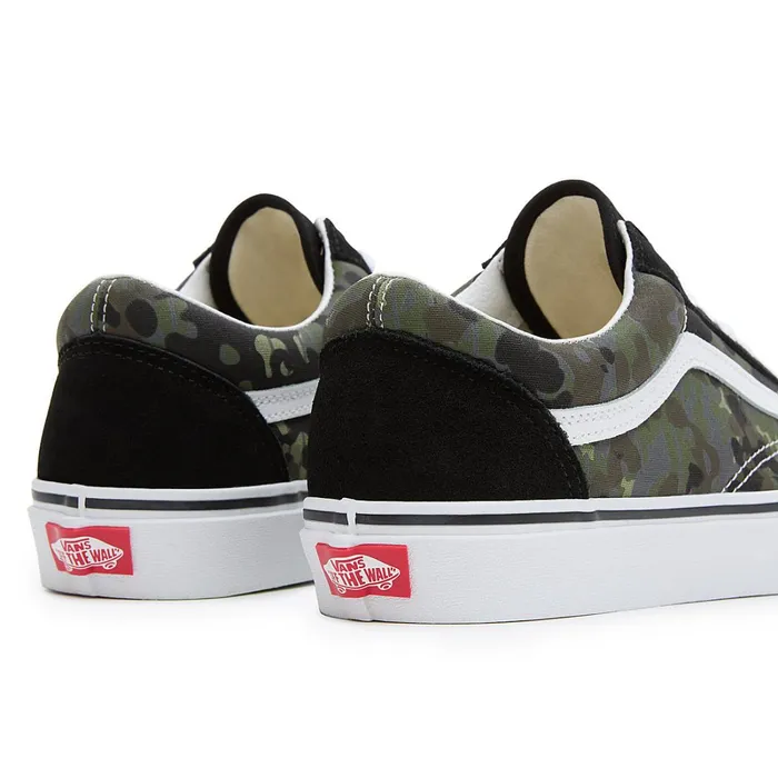 Vans View All Men Rain Camo Old Skool Shoes Green Grey