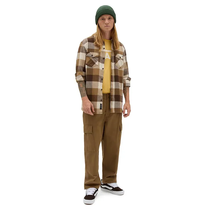 Vans View All Men Service Cargo Loose Tapered Trousers Brown