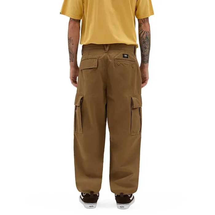 Vans View All Men Service Cargo Loose Tapered Trousers Brown