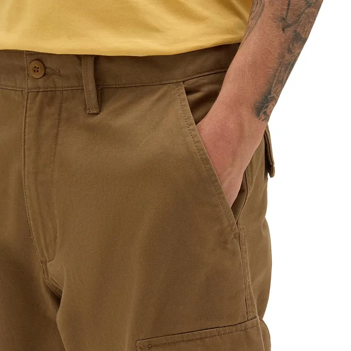 Vans View All Men Service Cargo Loose Tapered Trousers Brown