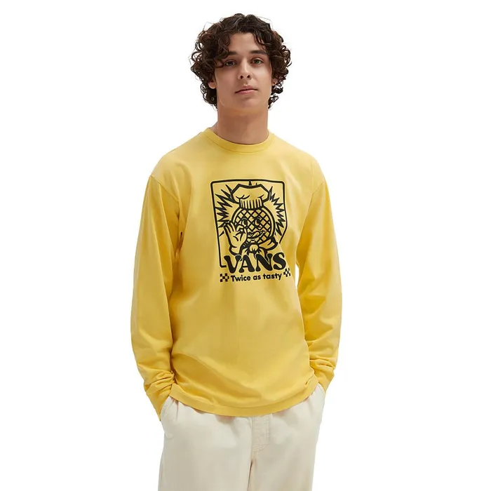 Vans View All Men Tasty Twice Long Sleeve TShirt Yellow