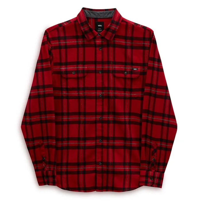 Vans View All Men Westminster Buttondown Long Sleeve Shirt Red