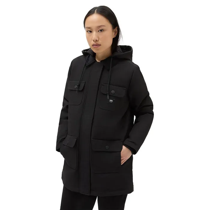 Vans View All Women Drill Long Chore Coat MTE Black