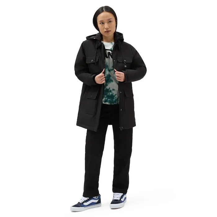 Vans View All Women Drill Long Chore Coat MTE Black