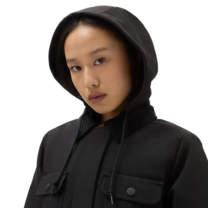 Vans View All Women Drill Long Chore Coat MTE Black