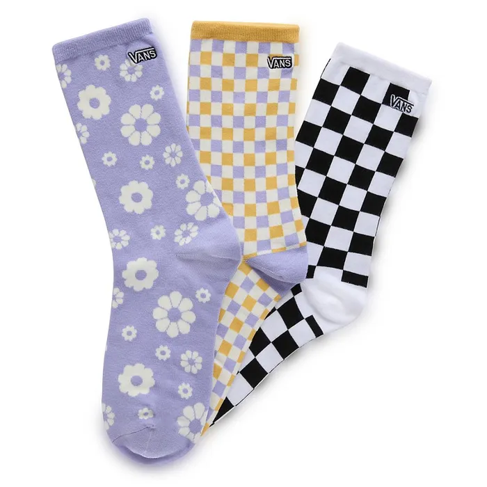 Vans View All Women Threefer Socks 1 Pair Purple