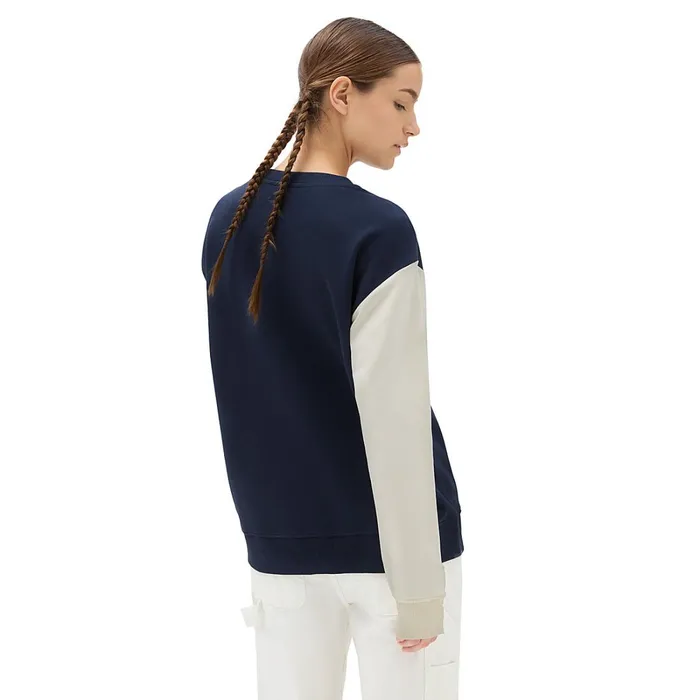 Vans View All Women Varsity V Oversized Crew Sweatshirt Blue